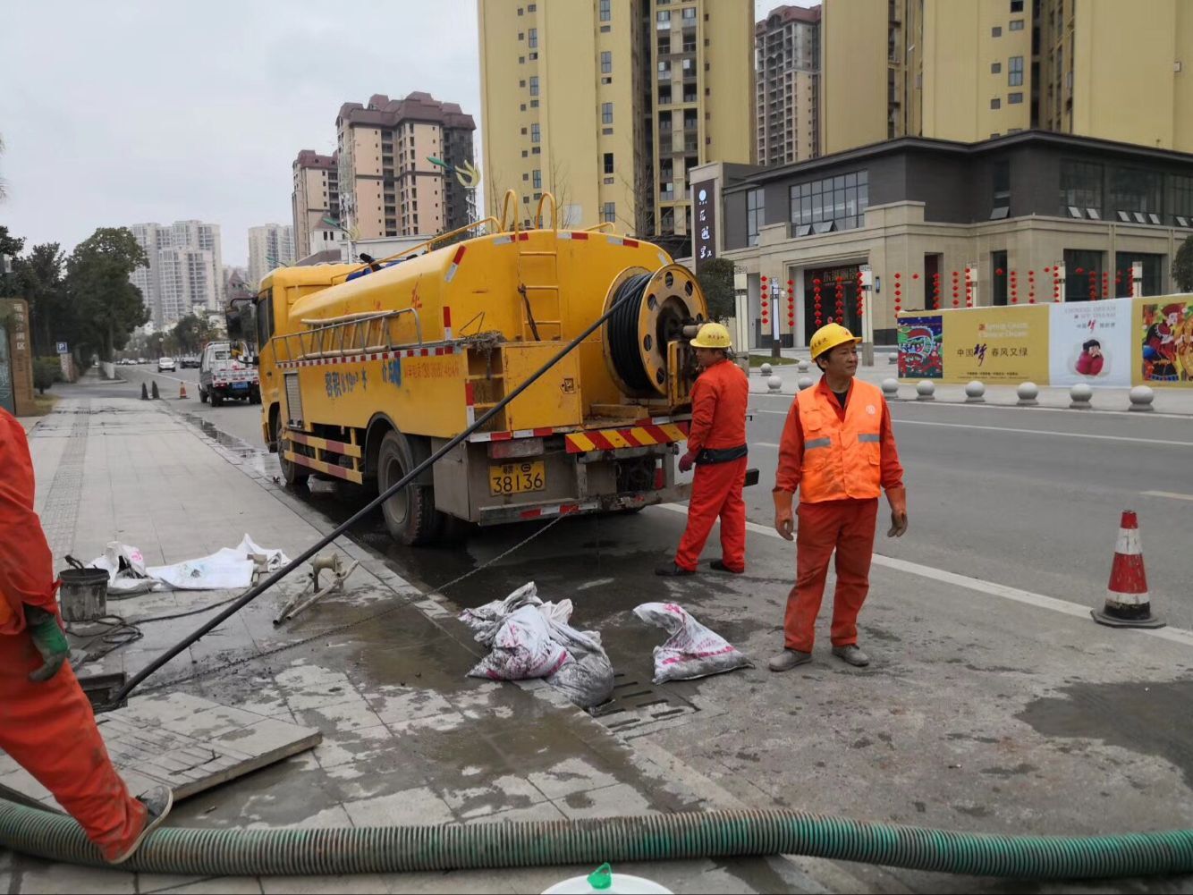 万州排污管道清淤-管道清洗